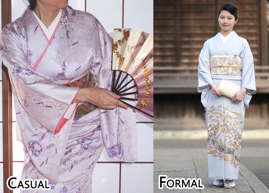 casual and formal kimono