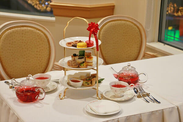 The elegant afternoon tea menu makes one feel as if one is in France