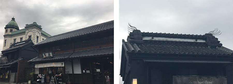 Every building has its own characteristic. From Japanese gargoyle roof tiles to black facades, it was like every bit of the buildings is telling its own story. 
