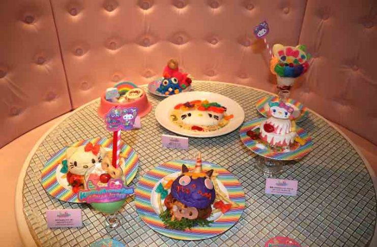 以Hello Kitty和Mr.Choppy為主題的特色料理和甜點
