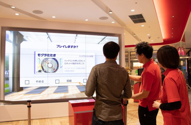 Nintendo TOKYO所設的遊戲體驗區