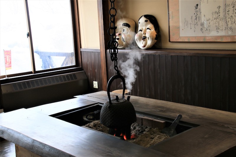 迎賓的大廳可以看到日本傳統的圍爐裏