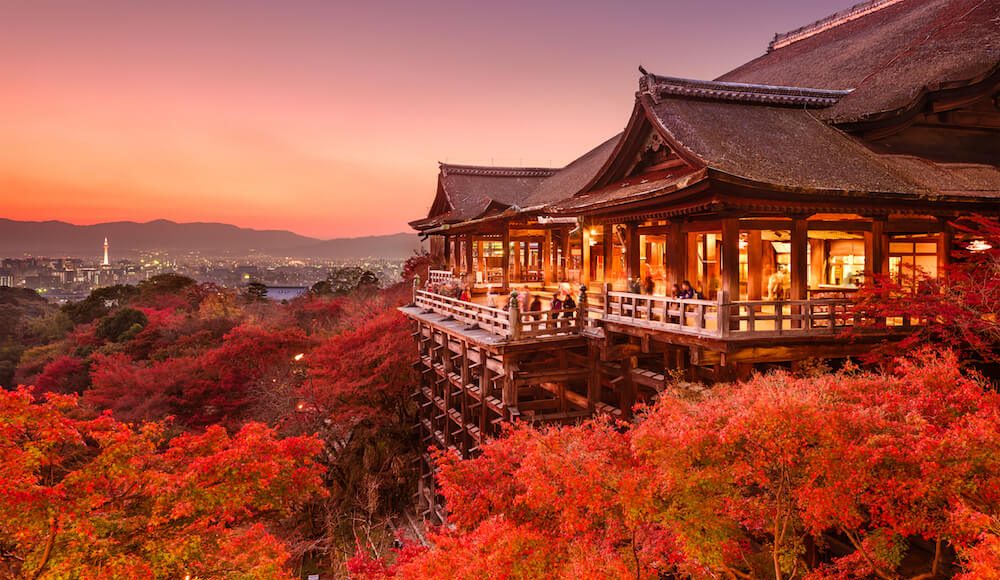 秋季的清水寺