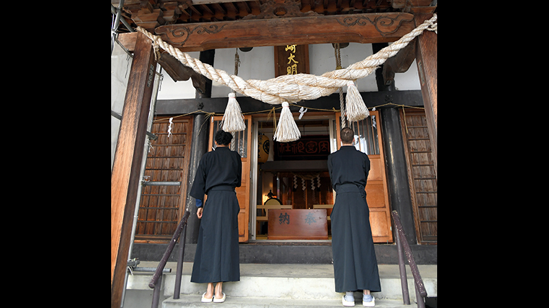 Hayashizaki Iai Shrine is regarded as a sacred place for samurais around Japan