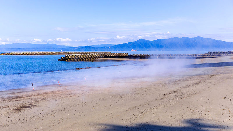 A natural sand bath - Ibusuki, Kagoshima