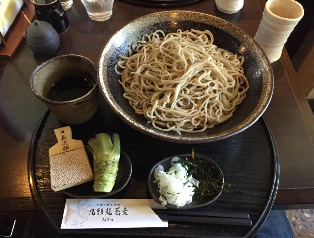 Zaru soba at Kuzuryu Soba