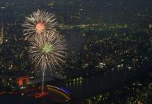 Fireworks from a different angle