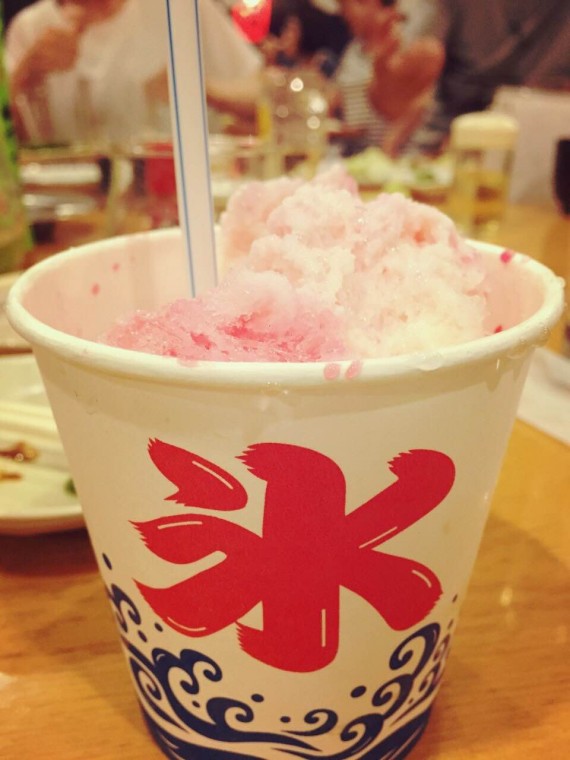 the shaved ice in Japan 