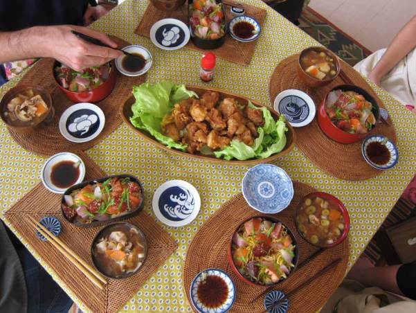  a real Japanese dining table