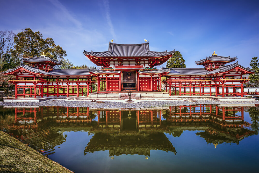 The Phoenix Hall of Byodoin Temple, which can also be found on the back of every 10 yen coin!