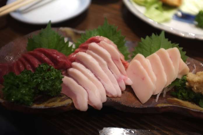 hourse meat sashimi