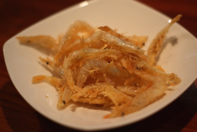 Deep fried Shiro-ebi