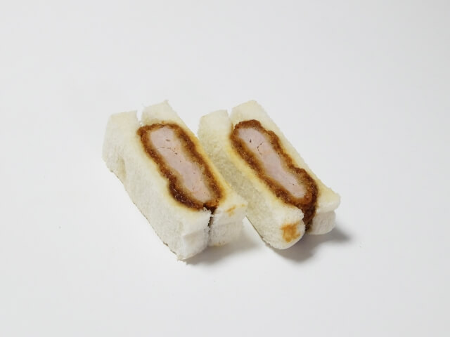 weird Japanese bread katsu sando