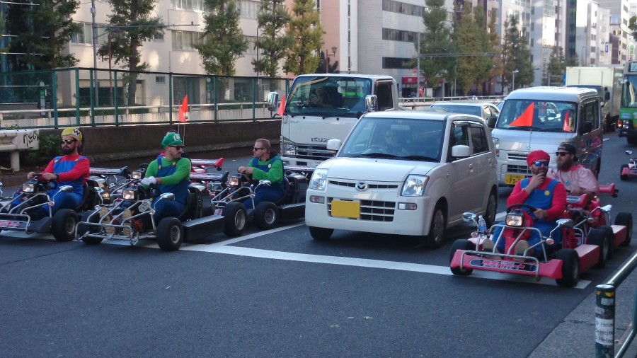 Mario Kart in Real Life in Shibuya!