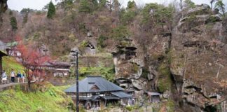 Yamadera, the mountain temple Yamadera, the mountain temple