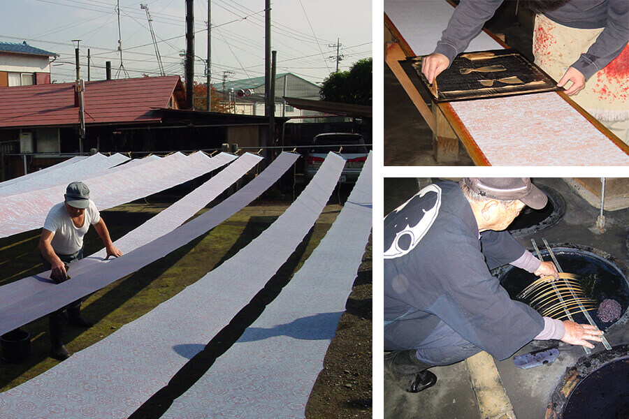 Japanese dyeing methods yukata