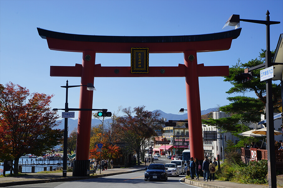 Torii gate at Nikko Futarasan Shrine