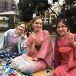 Ilse, Alyona, Melissa - Hanami in kimono