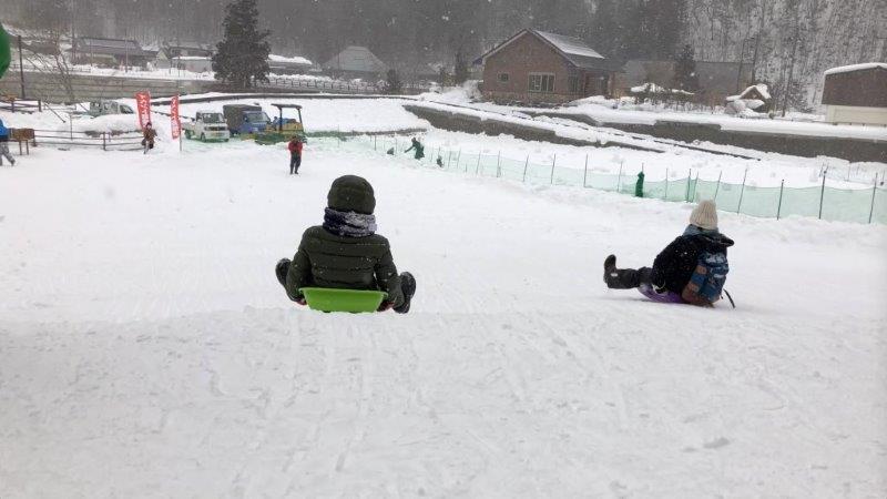 snow sledding