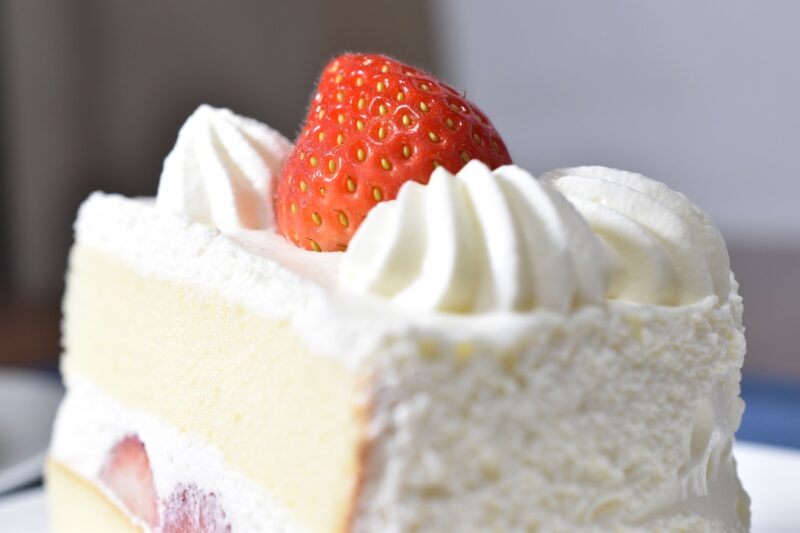 Christmas strawberry shortcake in Japan