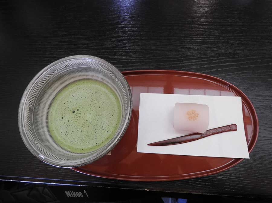 Matcha with traditional Japanese sweets