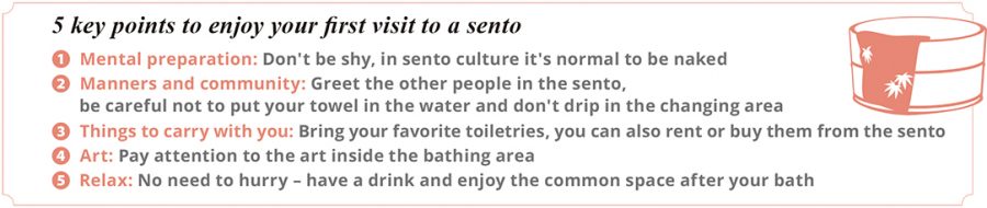 5 key points for sento goers