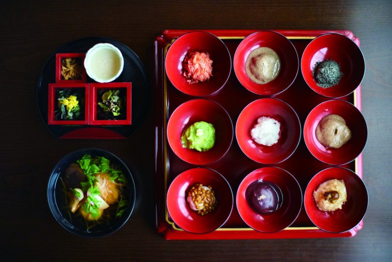 Mochi set meals of hiraizumi