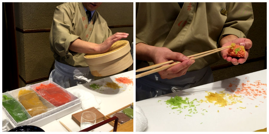 wagashi making