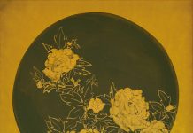 IN HARMONY WITH THE SEASON: Peony a part of the ceiling painting “Peony”