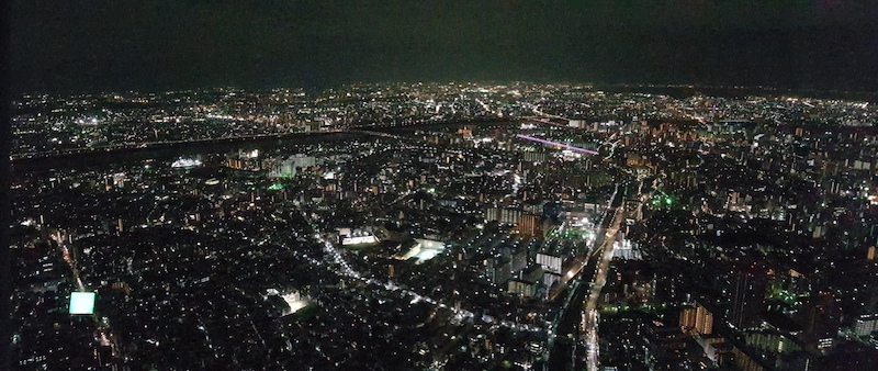Night view from Tokyo Sky Tree