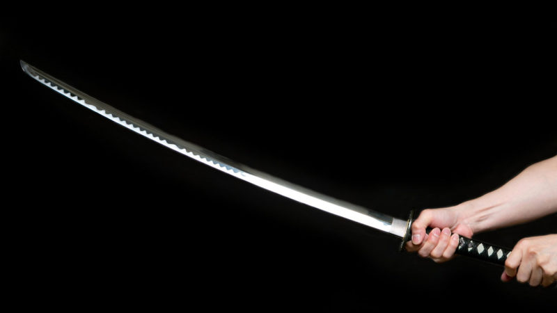 authentic katana blade made of