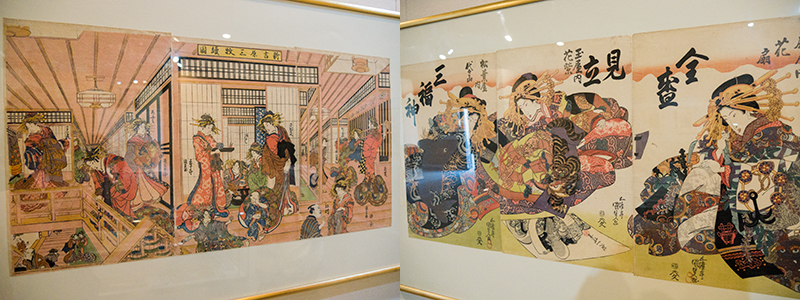 Collection of Ukiyo-e at the Ukiyo-e museum