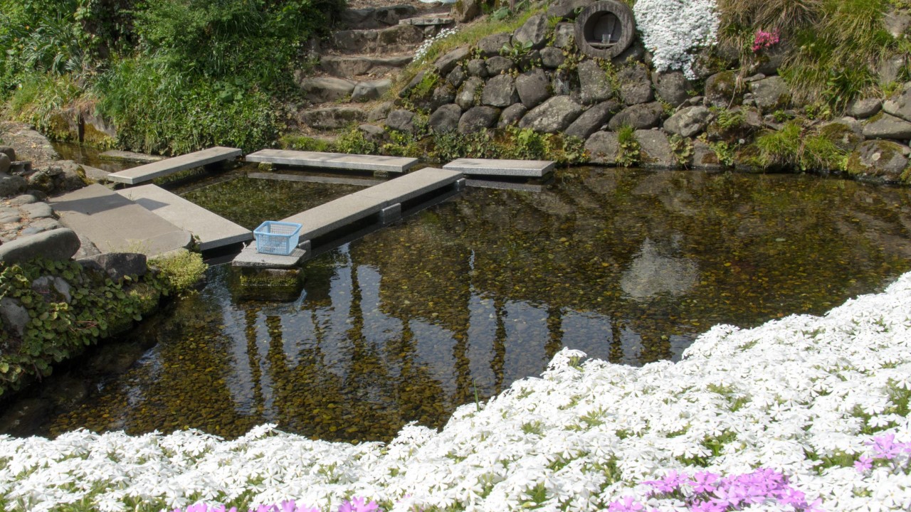 Spring water in Rokugo area