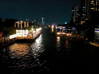 The Tenjin Matsuri in Osaka