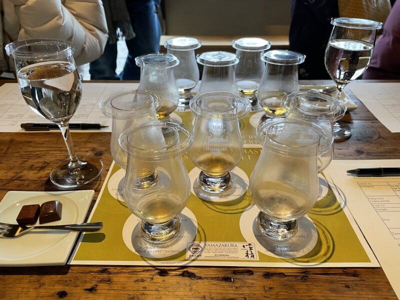 A whiskey tasting experience at Asaka Distillery